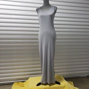 Emozione Designer Gray Knit Bodycon Dress size XL new with tags Made in Italy